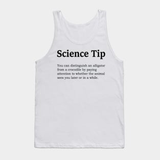 Funny Science Tip Crocodile Alligator Tank Top